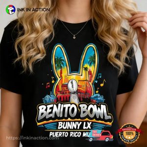 Benito Bowl Bad Bunny peach bowl 2026 T shirt 3 InkInAction.com