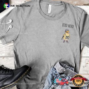 Bird Lover Pocket Design Bird Watcher T shirt 1 InkInAction.com