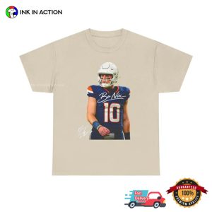 Bo Nix Denver Broncos Football Signature T-shirt