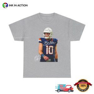 Bo Nix Denver Broncos Football Signature T shirt 2 InkInAction.com