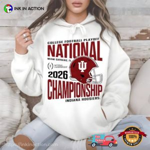 CFP National championship 2026 Hoosiers Football Tee 3 InkInAction.com