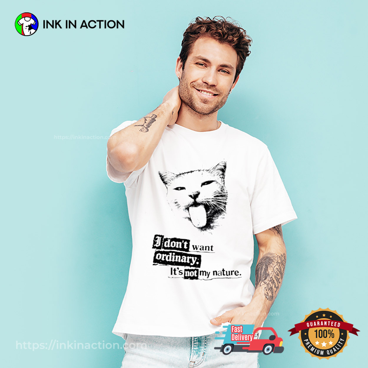 Cat I Don't Want Ordinary It's Not My Nature Shirt Cat I Don't Want Ordinary It's Not My Nature Shirt