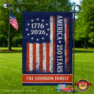 Custom America 250 Years Retro Patriot Flag 2 InkInAction.com