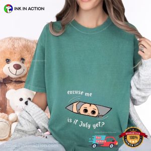 Custom Baby Is Coming, Pregnancy Announcement Comfort Colors T-shirt