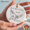 Custom Best Mom Ever Holding Hands Happy Mothers Day Ornament