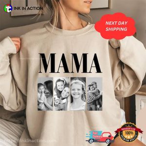 Custom Mama Photo Mother's Day Gift T shirt 3 InkInAction.com