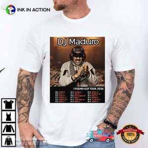 DJ Maduro I Found Out Tour 2026 Venezuela T-Shirt DJ Maduro I Found Out Tour 2026 Venezuela T-Shirt