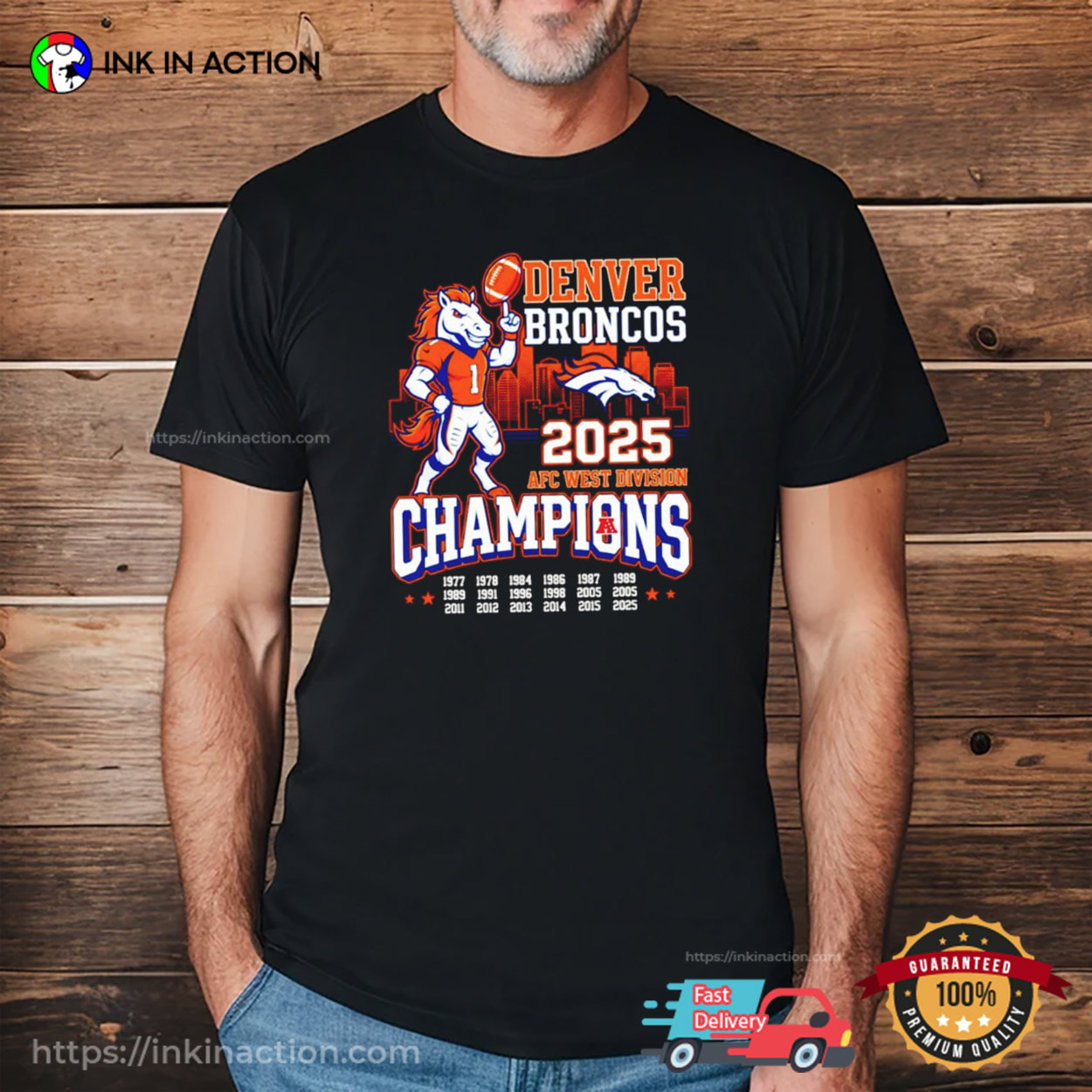 Denver Broncos 2025 AFC West Division Champions Shirt Denver Broncos 2025 AFC West Division Champions Shirt