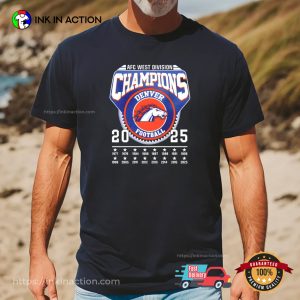 Denver Broncos AFC West Division Champs 2025 Game Day shirt 3 InkInAction.com