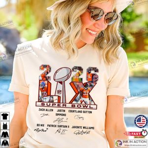 Denver Broncos Super Bowl LX 2026 T-shirt Denver Broncos Super Bowl LX 2026 T-shirt
