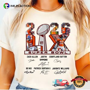 Denver Broncos Super Bowl LX 2026 T shirt 2 InkInAction.com