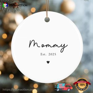 First Time Mommy Christmas Ornament