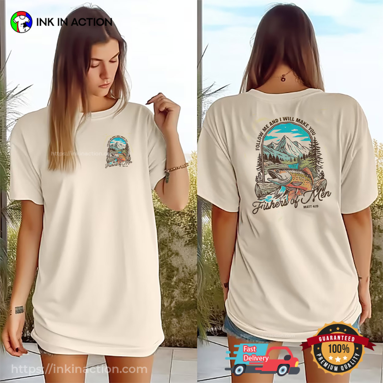 Fishers Of Men, Retro Christian Fishing Comfort Colors Shirt Fishers Of Men, Retro Christian Fishing Comfort Colors Shirt