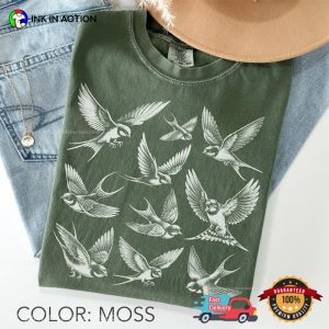 Flying Swallows In Capistrano Art Comfort Colors Shirt