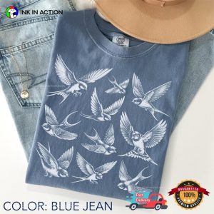 Flying swallows in capistrano Art Comfort Colors Shirt 2 InkInAction.com