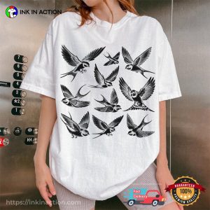 Flying Swallows In Capistrano Art Comfort Colors Shirt Flying Swallows In Capistrano Art Comfort Colors Shirt