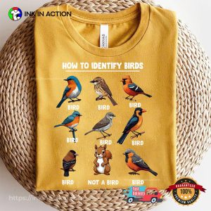 Funny Bird Identification Chart Bird Lover Gift T-shirt Funny Bird Identification Chart Bird Lover Gift T-shirt