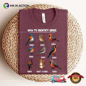 Funny Bird Identification Chart Bird Lover Gift T shirt 2 InkInAction.com