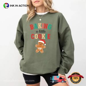 Growing A Little Cookie Funny Baby Reveal T-shirt