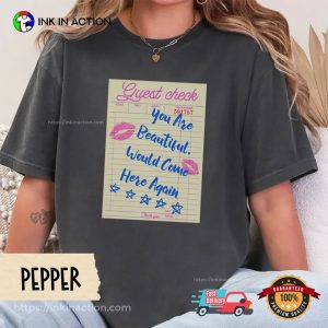 Guest Check national compliment day ideas Comfort Colors Tee 2 InkInAction.com