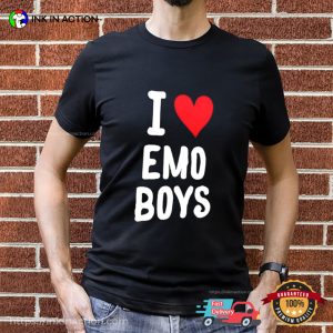 I Love Emo Boys Fun Meme Shirt