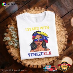 I Stand With Venezuela, Proud Venezuelan Girl Shirt 2 InkInAction.com