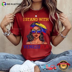 I Stand With Venezuela, Proud Venezuelan Girl Shirt I Stand With Venezuela, Proud Venezuelan Girl Shirt
