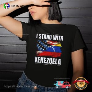 I Stand With Venezuela, Venezuela USA Flag Shirt I Stand With Venezuela, Venezuela USA Flag Shirt