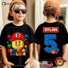 Inspired Building Blocks Birthday Lego Birthday Shirt