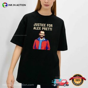 Justice for Alex Pretti Minnesota Immigrant Rights Shirt 1 InkInAction.com