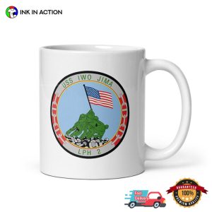LPH 2 uss iwo jima ship US Navy Mug 2 InkInAction.com