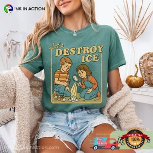 Let's Destroy Ice Retro Abolish ICE Comfort Colors Shirt 3 InkInAction.com
