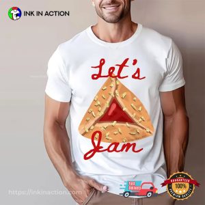 Let's Jam purim jewish holiday Gift Yisrael Chai Cookie T shirt 1 InkInAction.com
