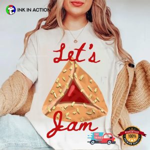 Let’s Jam Purim Jewish Holiday Gift Yisrael Chai Cookie T-shirt Let’s Jam Purim Jewish Holiday Gift Yisrael Chai Cookie T-shirt