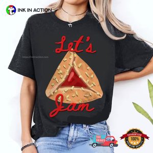 Let's Jam purim jewish holiday Gift Yisrael Chai Cookie T shirt 3 InkInAction.com