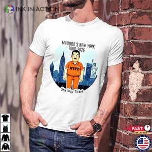 Maduro New York Tour 2026 One Way Ticket T shirt 1 InkInAction.com