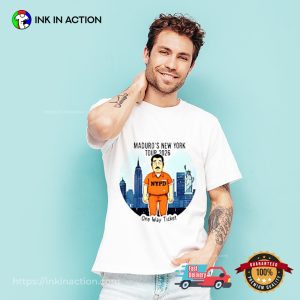 Maduro New York Tour 2026 One Way Ticket T-shirt Maduro New York Tour 2026 One Way Ticket T-shirt