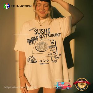 Music For Sushi Restuarant Comfort Colors Tee Music For Sushi Restuarant Comfort Colors Tee