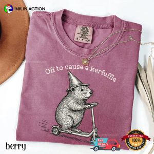 Off To Cause A Kerfuffle Adult Humor Comfort Colors Tee 1 InkInAction.com