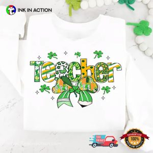 One Lucky Teacher St Patrick's Day Shirt 3 InkInAction.com