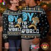 Oy To The World Funny Jewish Humor Ugly Sweatshirt