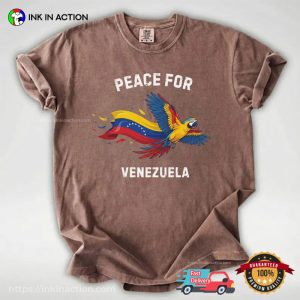 Peace For Venezuela, Lorikeet Venezuela Flag Comfort Colors Shirt