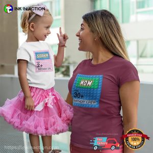 Personalized Brick Name Building Blocks Birthday T shirt 2 InkInAction.com