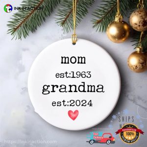 Personalized Mom Grandma Est. Date Special Gifts For Mom Ornament