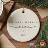 Personalized The Year I Became A Mama Moms Day Gifts Ornament