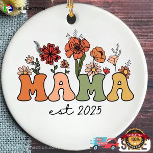 Personalized Unique Mother’s Day Gifts Floral Ornament