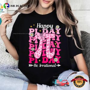 Pink Pi Day Bow Teacher Math Clipart T-shirt Pink Pi Day Bow Teacher Math Clipart T-shirt