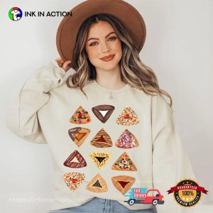 Purim Hamantaschen Jewish Holiday Am Yisrael Chai T shirt 3 InkInAction.com
