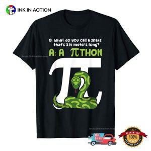 Python Pithon Pie Symbol Funny Math Teacher Happy Pi Day T-shirt 1 InkInAction.com