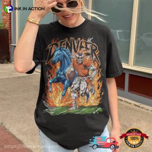 Retro Denver Broncos Football Deadthread Overdogs Comfort Colors T-shirt